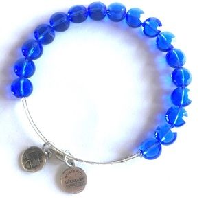 Rare Alex and Ani Sapphire Blue Crystal Bracelet